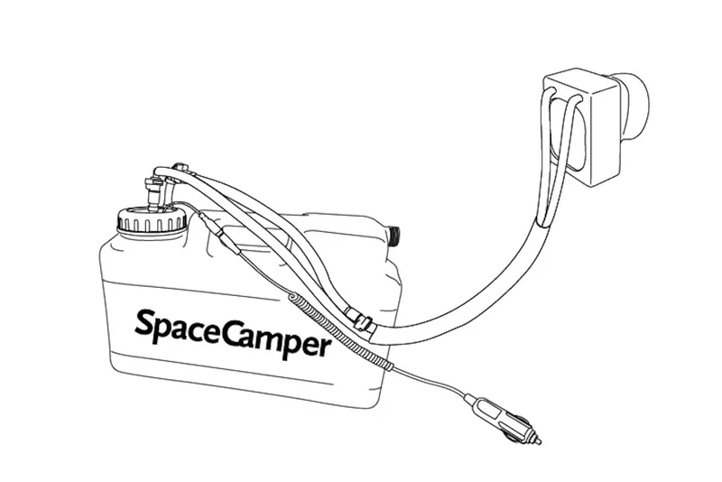SpaceCamper Büssli Dusche