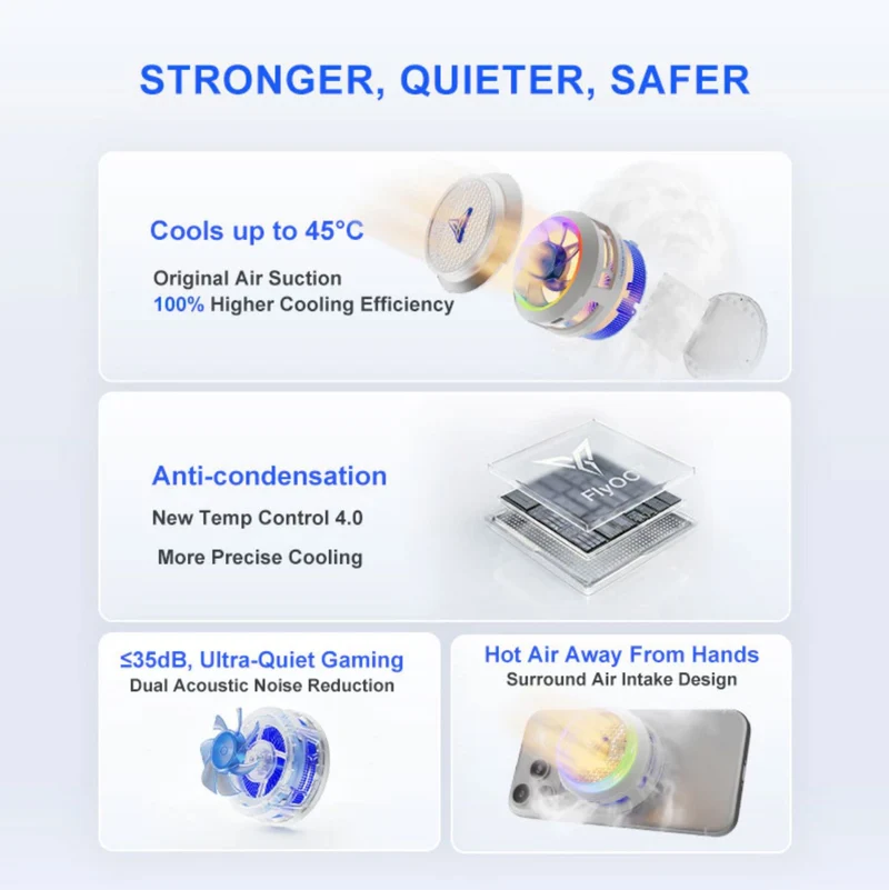 Flydigi B9X Mobile Gaming Cooling Fan Cooler