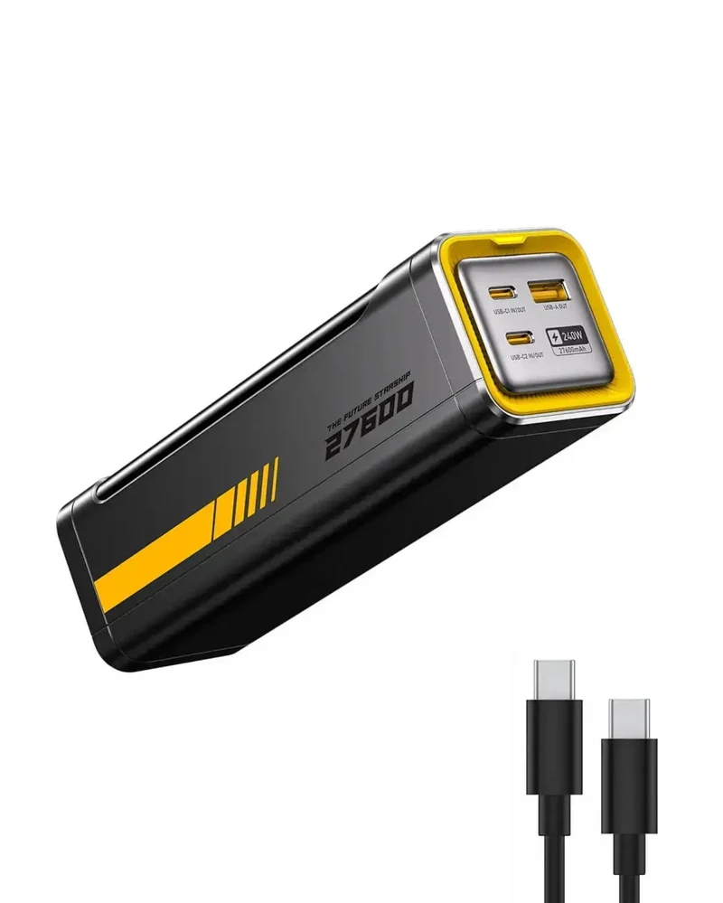 AOHI The Future Starship 240W 27,600mAh LED Display Power Bank with 140W C-C Cable