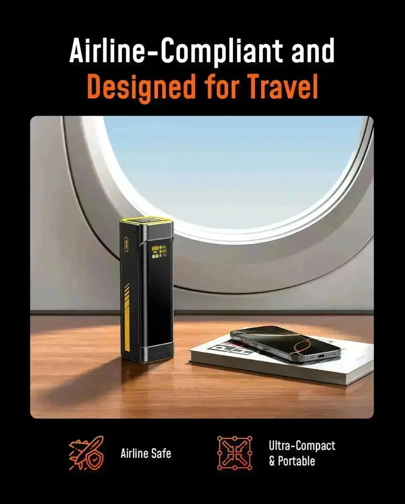 AOHI The Future Starship 240W 27,600mAh LED Display Power Bank with 140W C-C Cable
