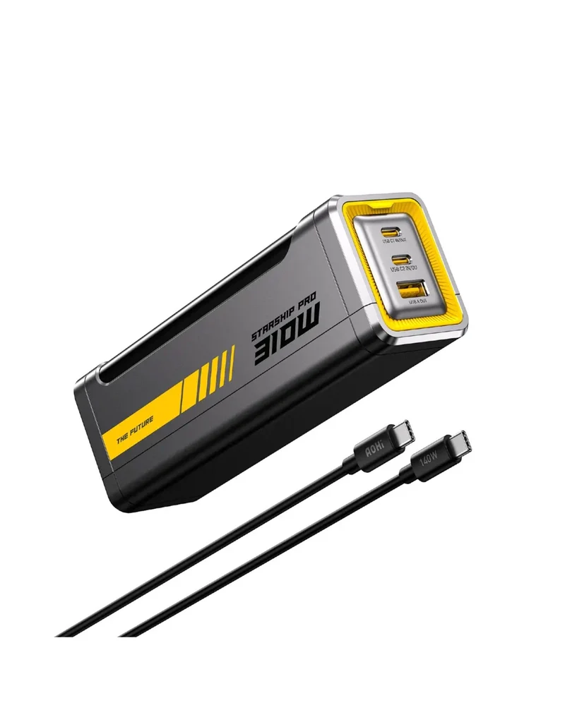 AOHI The Future Starship Pro PD3.1 310W 20,000mAh LED Display Power Bank with 240W C-C Cable