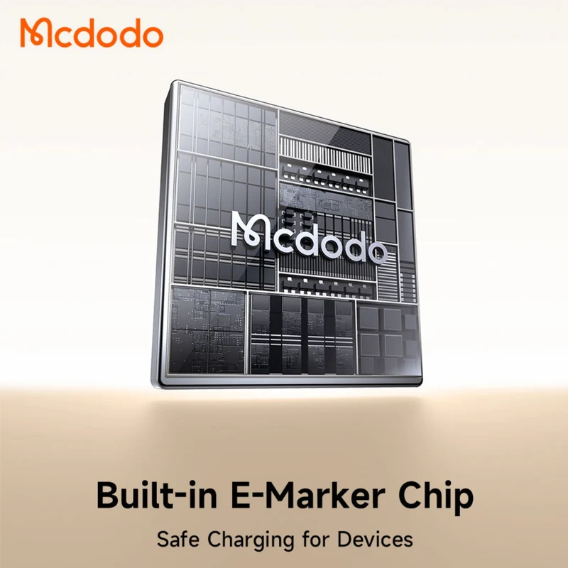 Mcdodo CA-668 100W USB-C Auto Power Off Cable Safe Charging Light Display Active Fast Charging Zinc Alloy Type C Cable 1.2m