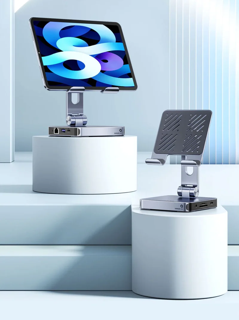 Llano Tablet Stand Laptop 8 in 1 iPad USB C Hub Docking Station