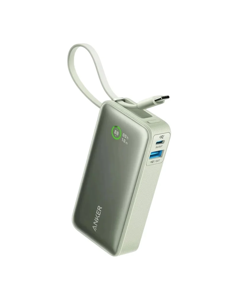 Anker Nano Power Bank (30W, Built-In USB-C Cable), 10000mAh