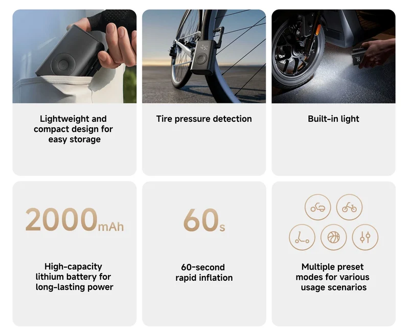 Xiaomi Mijia Compact Portable Electric Air Compressor