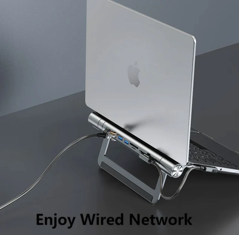 VOKAMO Docking Station Stand 8 In 1 Dock Stand for MacBook Pro/Air and others