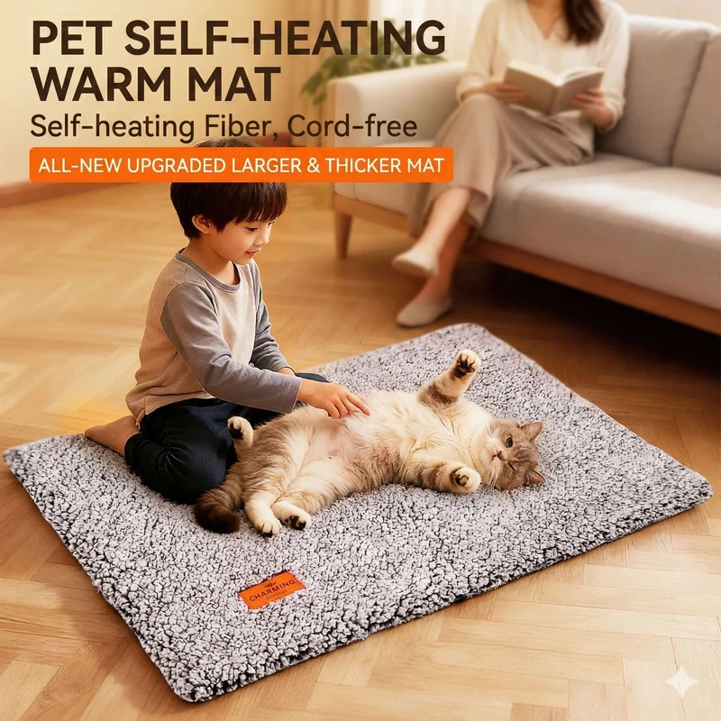 Furper Charmshine Pet Blanket, Soft and Heat Retaining Cotton Velvet