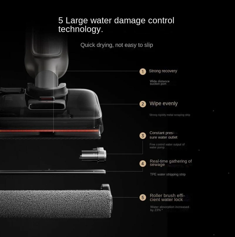 Xiaomi Mijia Wireless Floor Suction Scrubber Cleaner 4 Max Machine