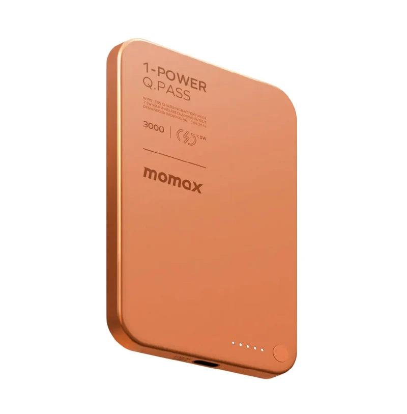 Momax 1-Power Q.Pass 3000mAh Magnetic Wireless Power Bank Battery Pack
