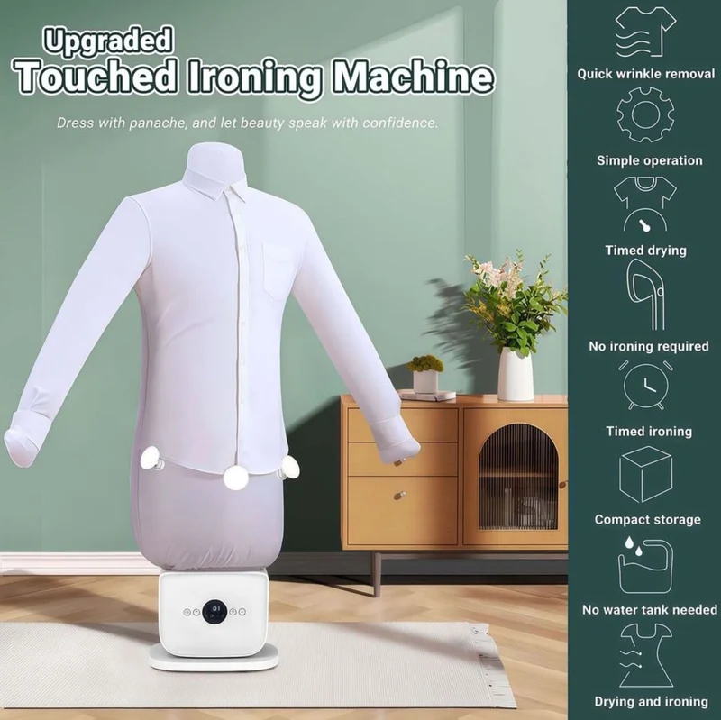 Furper Automatic Hot Air Dryer And Iron For Shirts And Trousers, Inflatable Ironing Machine, Quick Air Iron, For Home And Office