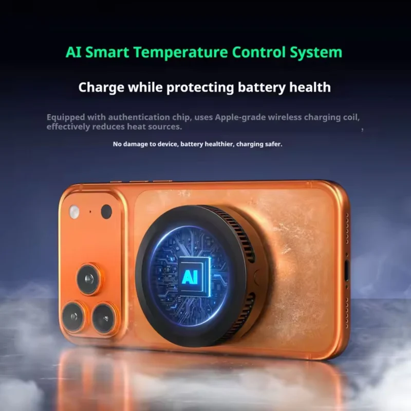 BLACK SHARK 25W MAX Magnetic Wireless Charger 2-IN-1 Mobile Phone Cooler AI Temperature Control Radiator