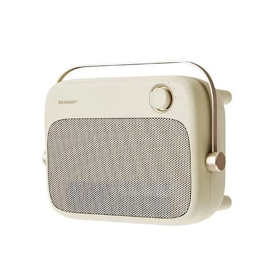 Sharp Graphene Fan Heater, Portable Wall-Mounted Splash-Proof PTC Ceramic Fast Heating/Quiet and Energy-Saving HX-AM202B-C
