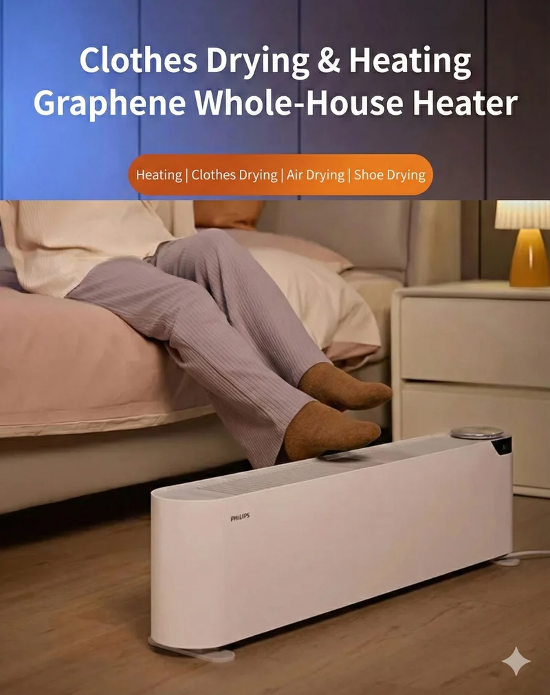 Philips Graphene Heating Footline Series 3000 Baseboard Heater AHR3242KS/93