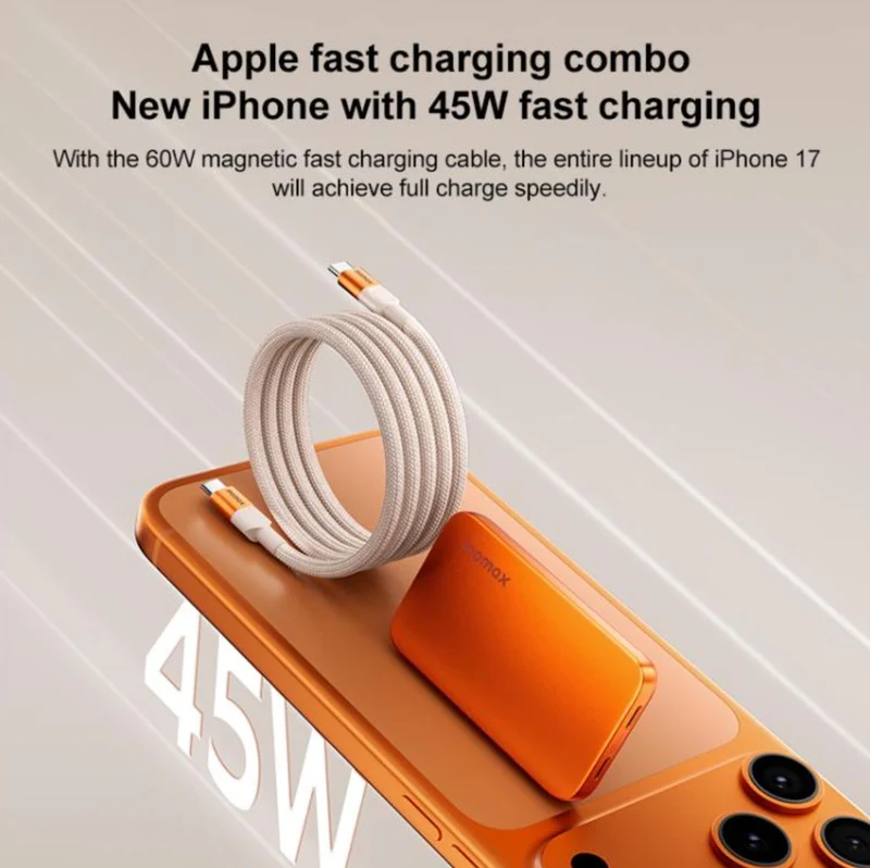 MOMAX UM79 1-Charge Ultra 45W 2-Port GaN Silm Fast Charger Kit