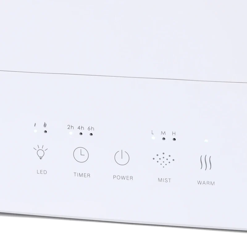 Furper Hybrid Humidifier, 2.2L Flame Mist Ultrasonic Cool & Warm Mist Humidifier