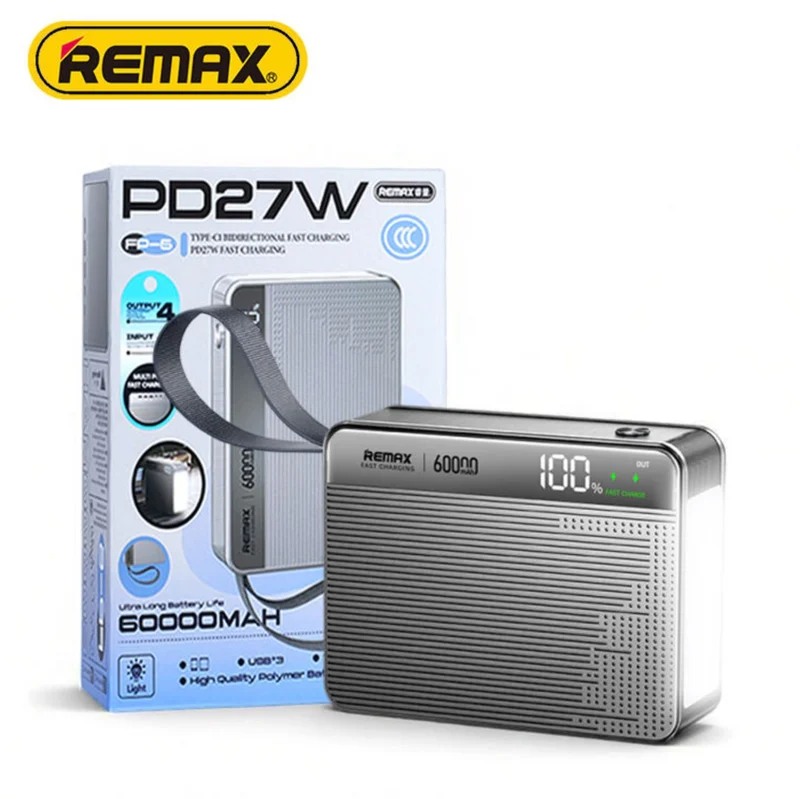 REMAX - FP-6 60000mAh LED PD+QC Fast Charging Power Bank ( 100W+22.5W )