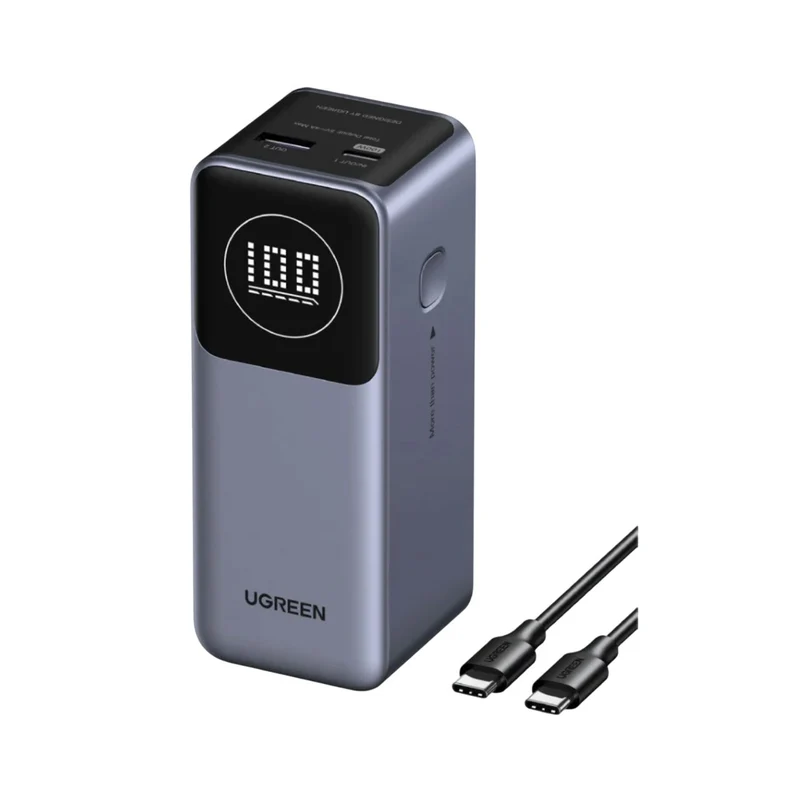 UGREEN Nexode Power Bank 12000mAh 100W with Smart Digital Display