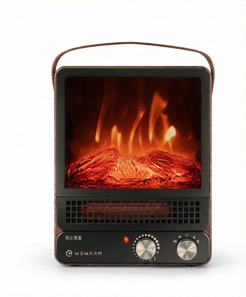 WeWarm 1800W Simulated Flame Fireplace Heater Electric Heater