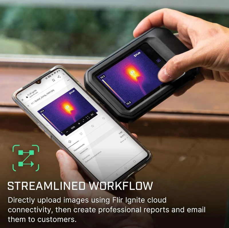 FLIR C3-X Thermal Imaging Camera with WiFi, -20 → +300 °C, 128 x 96pixel Detector Resolution