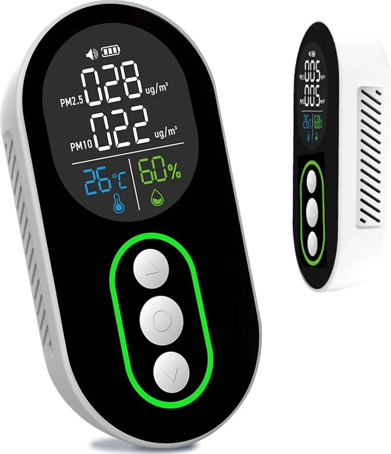LSENLTY 4 in 1 PM 2.5 and PM 10 Air Quality Monitor-PTH-26P