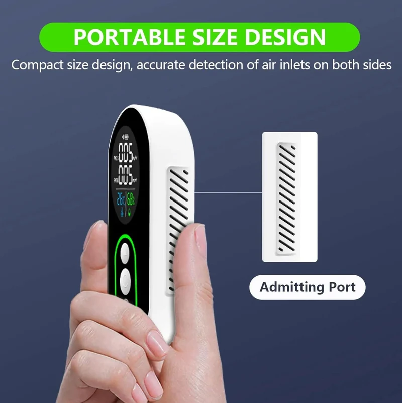 LSENLTY 4 in 1 PM 2.5 and PM 10 Air Quality Monitor-PTH-26P
