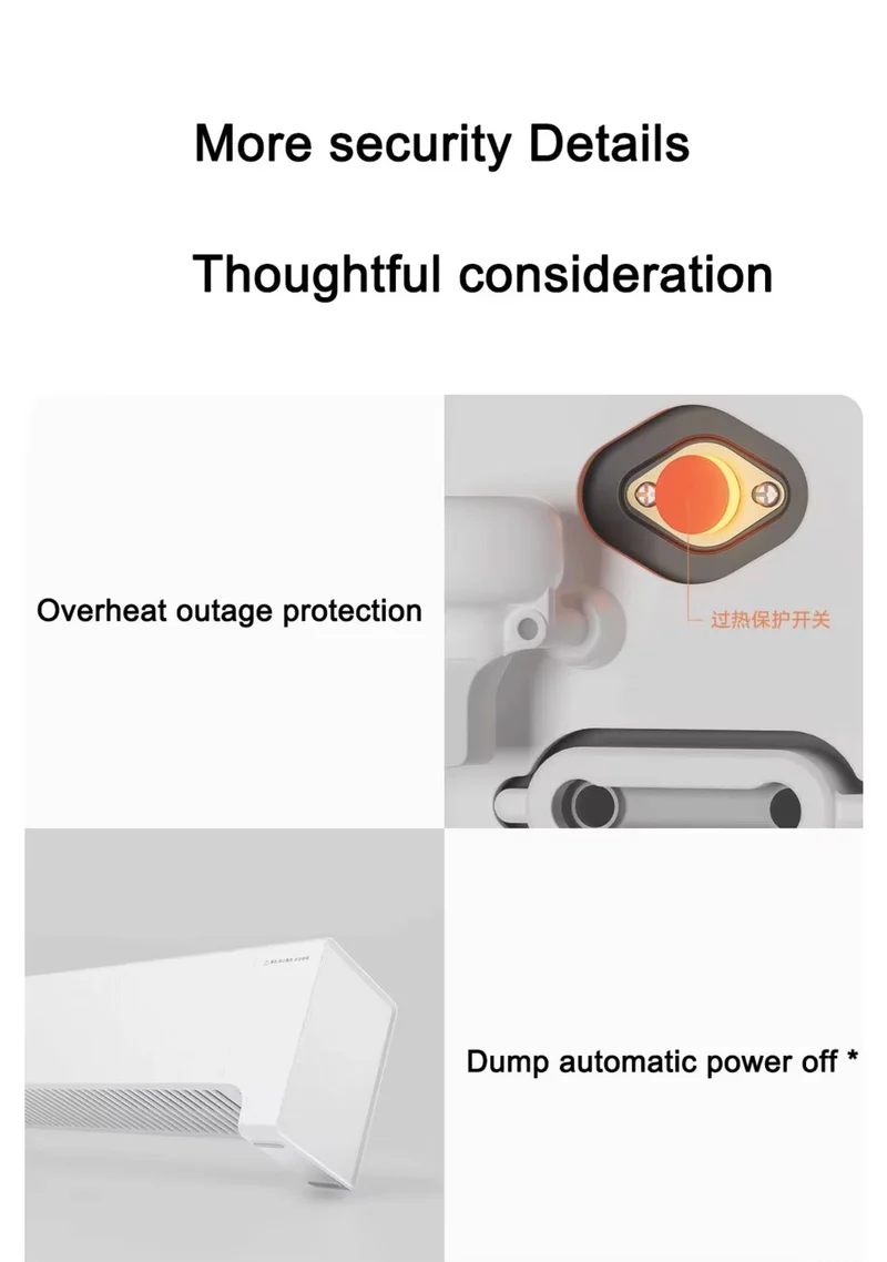 Xiaomi Mijia Baseboard Electric Heaters 2(TJXDNQ07ZM), 2200W, 5s Fast Heating Home Room Heater