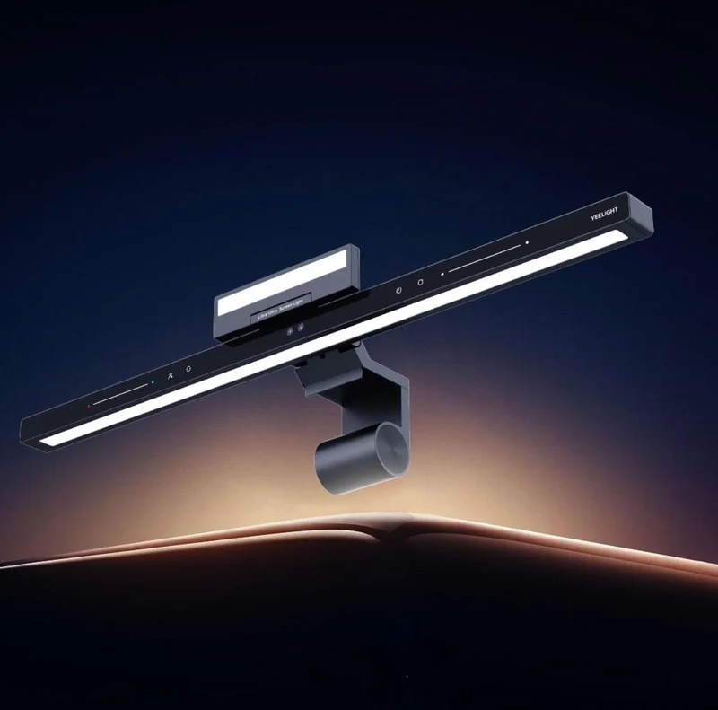 Yeelight Ultra 1080p 2700-6000K Monitor Light with Camera, Human Presence Detection, Face Unlock, and AA-level Eye Protection