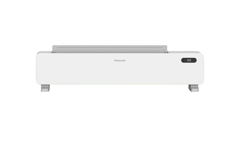 Panasonic DS-AK2237CW - Graphene Heating Electric Heater for Baseboards, Home Use, Living Room & Bathroom, Dustproof, Automatic Flip-Top Model