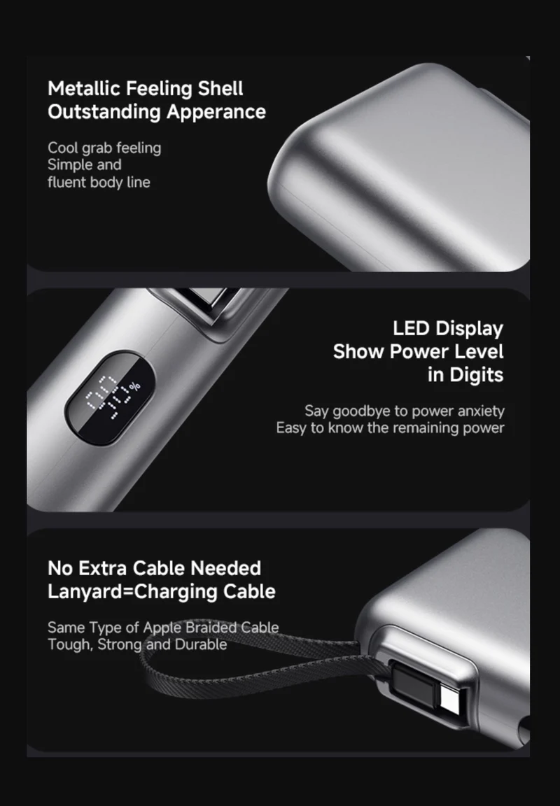 YOOBAO 20000mAh Quick Charge 100W Power Bank For Mobile Phone Charger with Digital Display