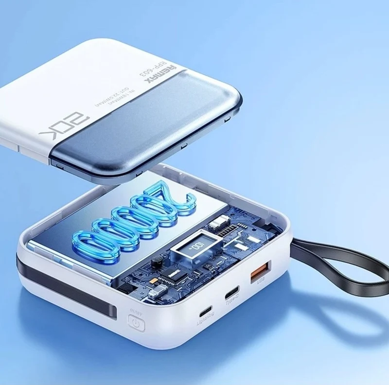 REMAX RPP-603 20000mAh Power Bank 20W+22.5W with Type-C and iP Cable