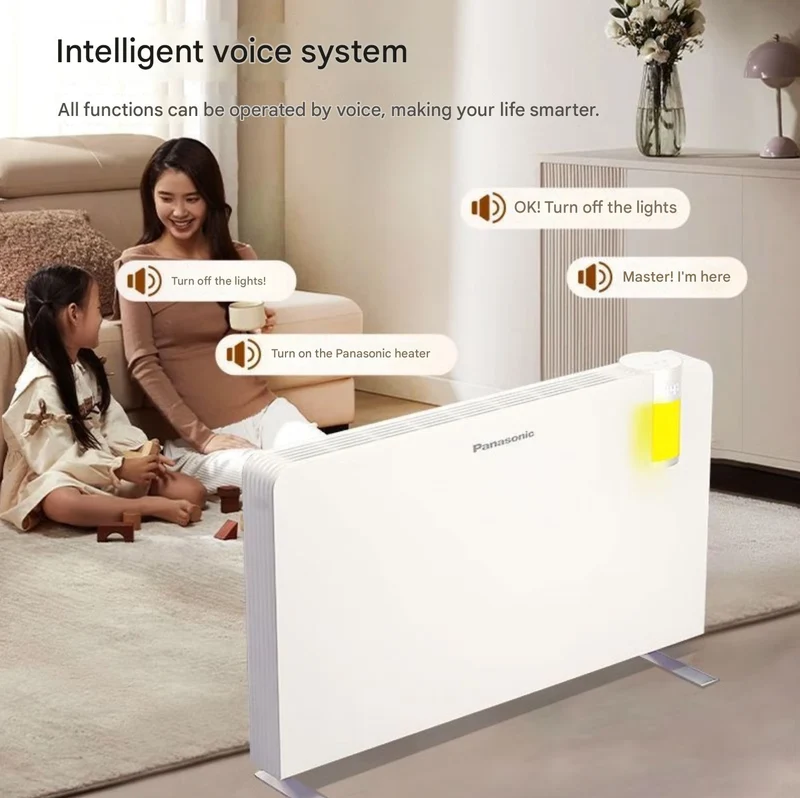 Panasonic DS-A2156CW Large-Area Home Energy-Saving Graphene Electric Heater, Suitable for Both Living and Bathing