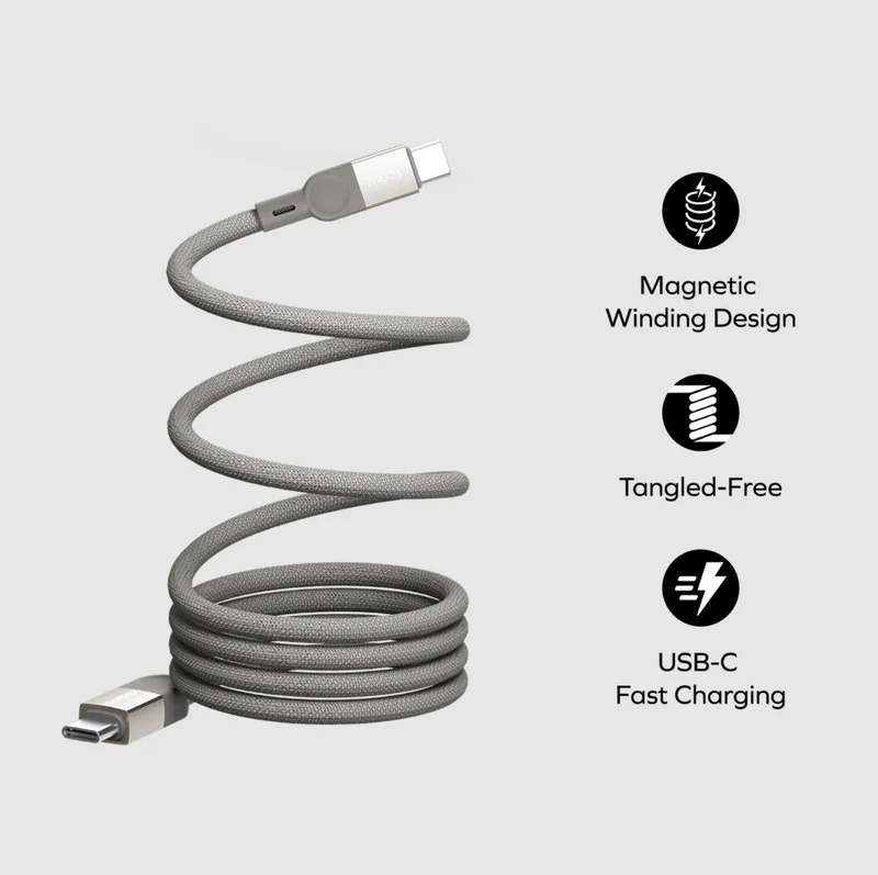Momax Mag.Link Magnetic USB-C to USB-C Cable 100W Up to 2m Fast Charging and Data Transfer USB-C Cable