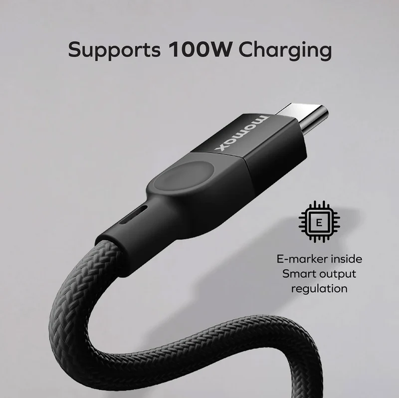 Momax Mag.Link Magnetic USB-C to USB-C Cable 100W Up to 2m Fast Charging and Data Transfer USB-C Cable