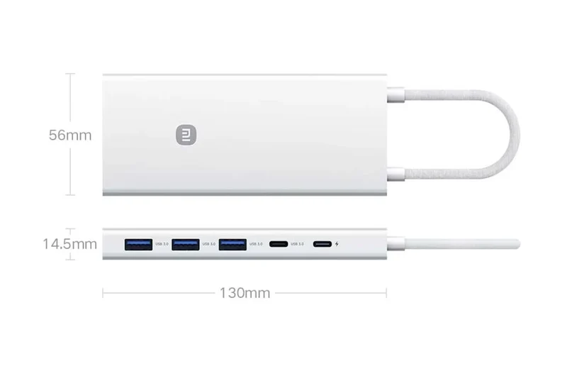 Xiaomi Type-C 10 in 1 Docking Station Port Extender USB3.0/Type-C/HDMI 2.0 RJ45 Ethernet, and SD/TF card slots Multi-Function Support 4K UHD Transmission