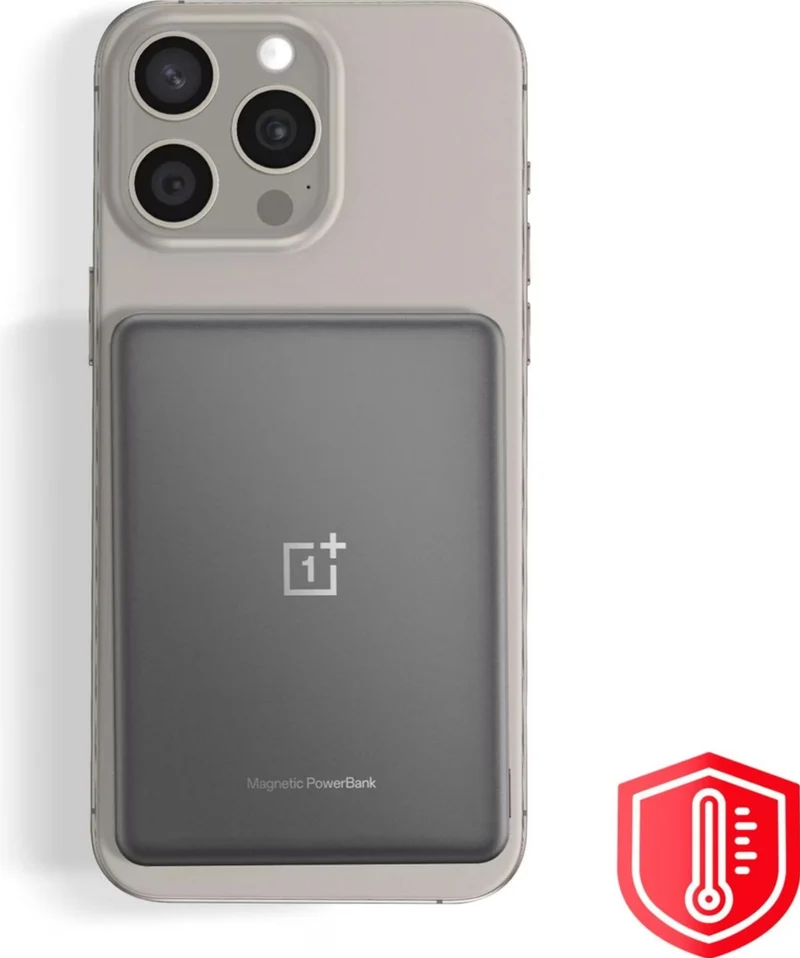 OnePlus Slim Magnetic 10W Power Bank 5000mAh, Adopt NTC Resistor, Efficient Temperature Control