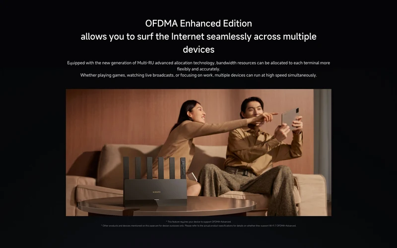 Xiaomi Router BE6500 WiFi 7 2.4GHz 5.0GHz Dual Band 4-Core 2.5G Port 512MB