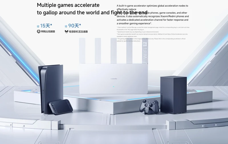 Xiaomi Router BE5000 WiFi 7 MLO 2.4GHz 5.0GHz Dual Band 2.5G Port 512MB RAM Repeater Wireless Router