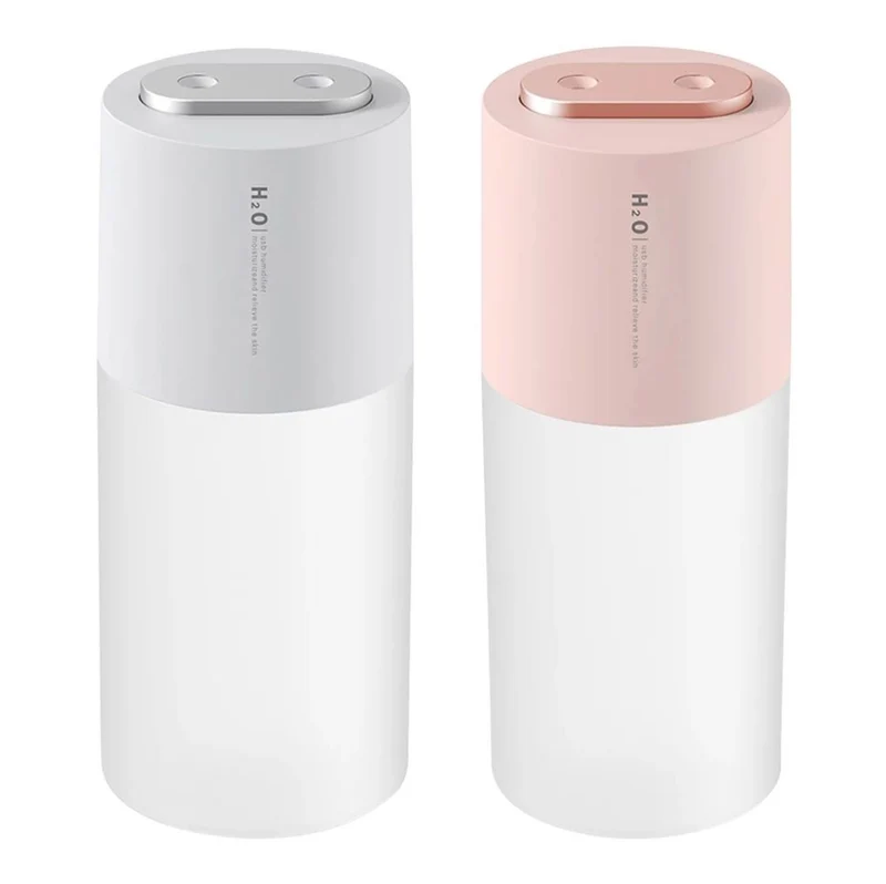Furper Car Humidifier, Double-Port Spray, Air Purifier In The Car, Aromatherapy With Ambient Light