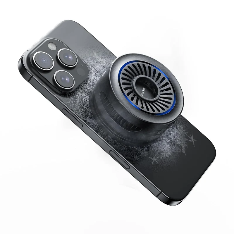TELESIN Magnetic Phone Cooler Pro for Gaming and Live Streaming Cooling Fan for MagSafe, for iPhone/Android Magnetic Neck Mount