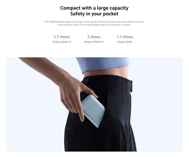 Xiaomi 22.5W Power Bank 10000mAh With Integrated Type-C Cable