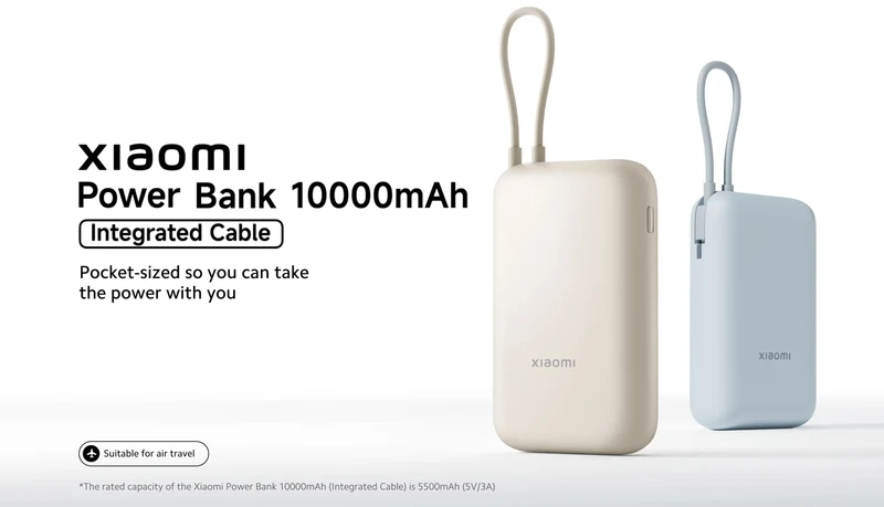 Xiaomi 22.5W Power Bank 10000mAh With Integrated Type-C Cable