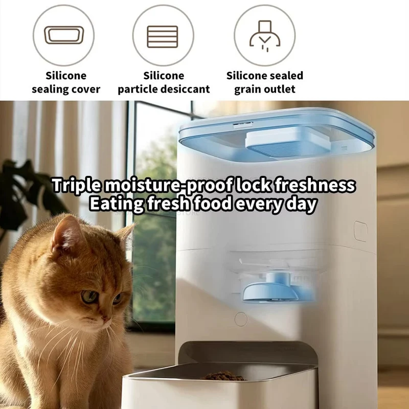 Xiaomi Mijia Smart Pet Feeder 2 MJWSQ02 HD-large Screen 5L Large Capacity Precise Weighing Spare battery FoodShortage Remind