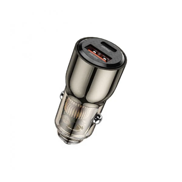 WiWU WI-QC012 95W PD+QC Kirsite Geek USB + Type-C Fast Car Charger