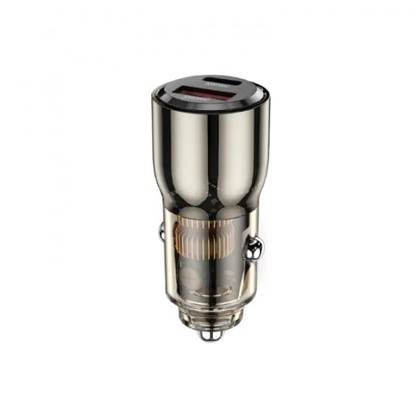 WiWU WI-QC012 95W PD+QC Kirsite Geek USB + Type-C Fast Car Charger