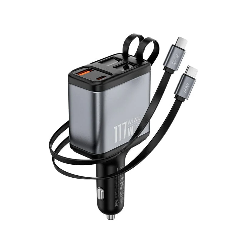 WiWU Wi-QC027 Exeed 117W QC+PD Fast Car Charger