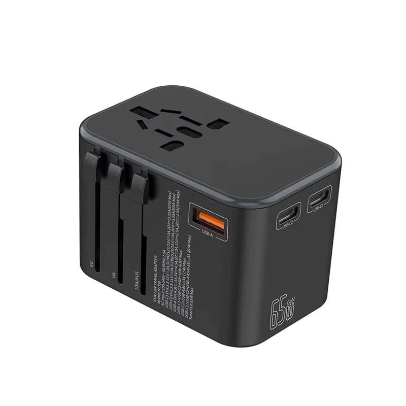 COTECi Travel adapter 65w GaN Universal charger