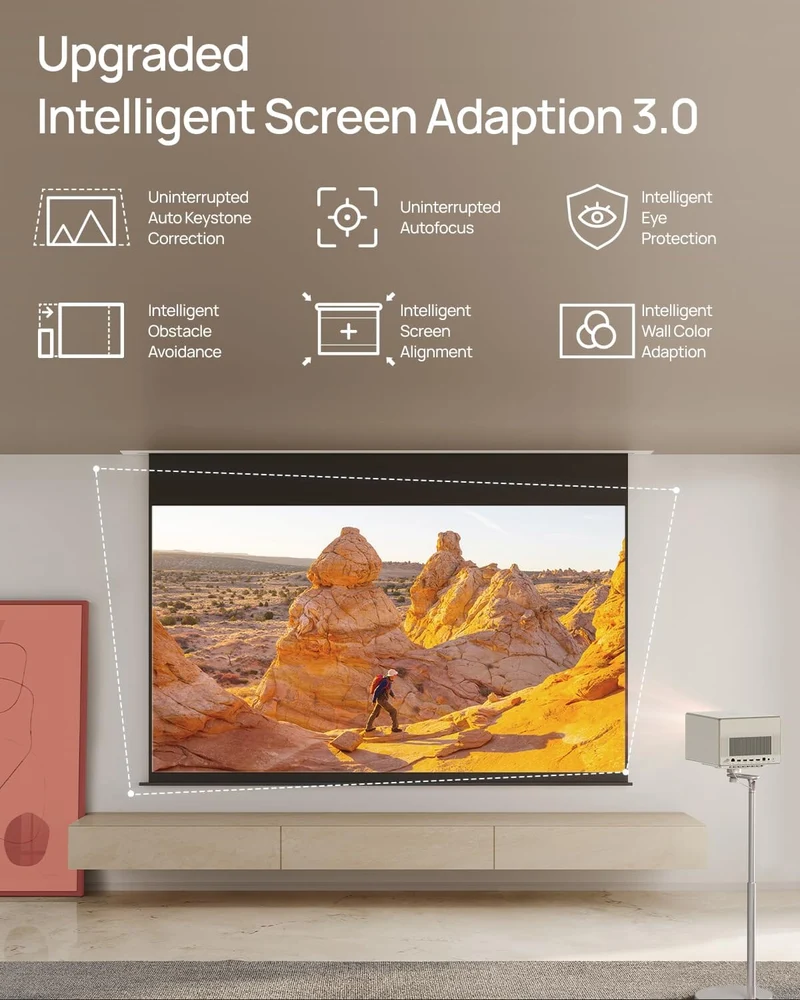 XGIMI HORIZON Ultra 4K Projector 100" + Dolby Vision, Dual Light, ISA 3.0, 2300 ISO Lumens with WiFi and Bluetooth