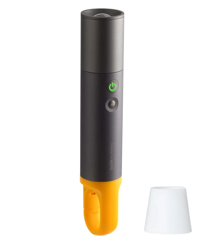Hoto Rechargeable 1000 Lumens Torch Lite with Tail Hook Tactical