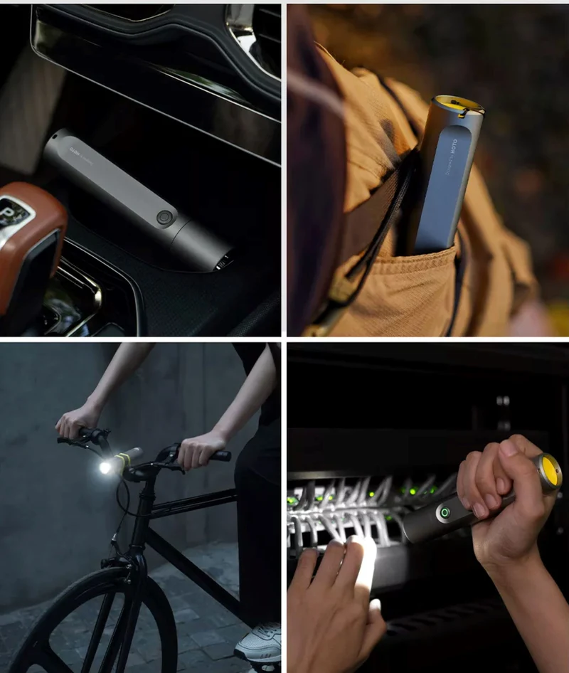 HOTO Rechargeable LED Torch 300 Lumens Waterproof Dustproof Suitable for Camping Flashlight