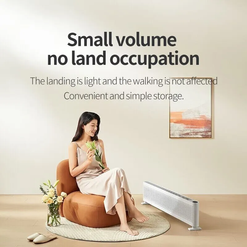 Xiaomi Mijia Graphene Baseboard Electric Heater 7cm Ultra-thin Version 2200W Convection Heater Mijia App Control TJXDNQ03LX